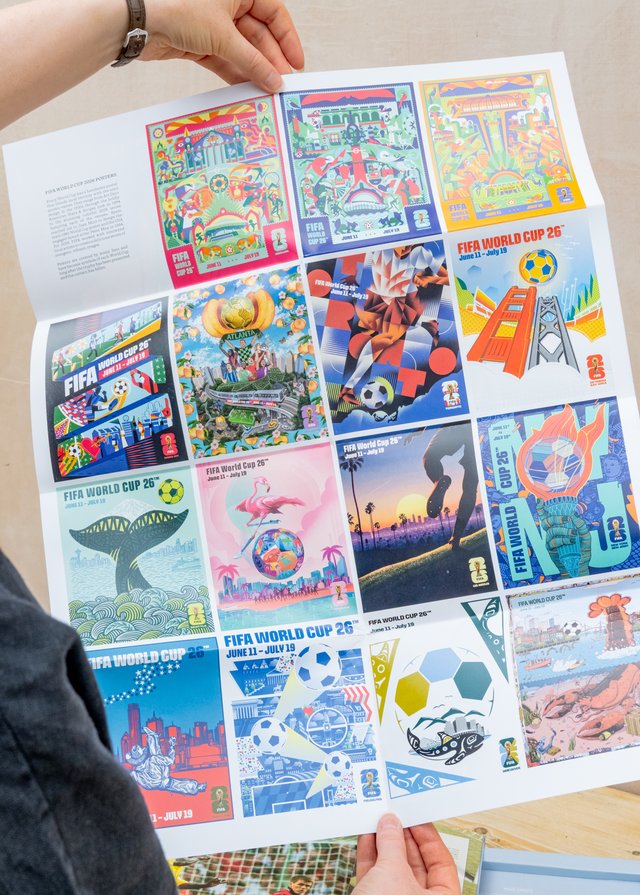 An open page of the pop up book FIFA World Cup